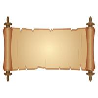 Parchment Paper Scroll Ribbon vector