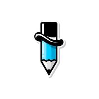 PENCIL DESIGN ON WHITE BACKGROUND vector