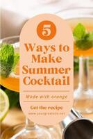 pinterest graphic for summer design ideas template