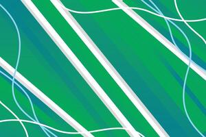 Green gradient geometric shapes background with abstract lines vector
