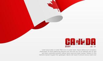 Canada day background or banner design template celebrated on July 1st. Canada independence day background vector