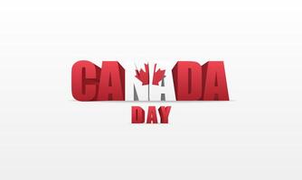 Canada day background or banner design template celebrated on July 1st. Canada independence day background vector