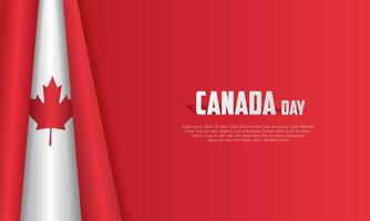 Canada day background or banner design template celebrated on July 1st. Canada independence day background vector