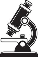 microscope illustration black and white vector