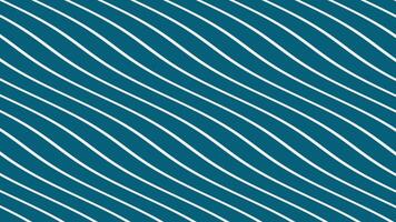 Seamless wavy line pattern on blue background. Perfect for backgrounds, wallpapers, textiles, and various design projects, The repetitive wave design adds dynamic, looping animation video