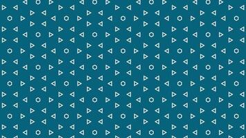 Seamless loop animation of blue background with white geometric pattern of hexagons and diamonds. This classic design is ideal for textile, wallpaper, or decorative background video