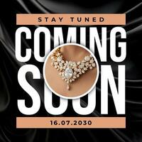 Jewellery Coming Soon Instagram Post template