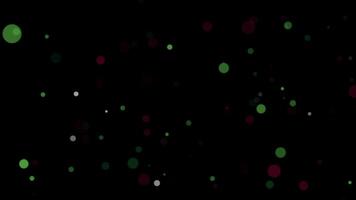 Animation glow white pink green bokeh particles animation flowing video