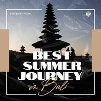 Summer Travel Destination for Instragram Post template