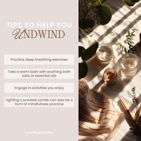 Tips to Relax Instagram Post template