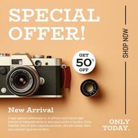 Special Offer Camera Marketing Instagram Post template
