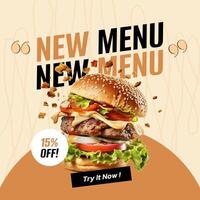 Burger New Menu template