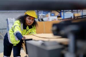 technician engineers checking the process on Heavy machine. mechanical engineering team production. Industry manufacturing. Worker holding tablet and folde. High technology production. photo