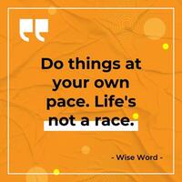 Orange Trivia Quotes Linkedin Post template