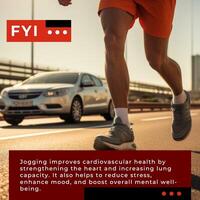FYI Benefit of Jogging Linkedin Post template