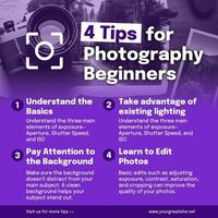 Tips for Photography Beginners Linkedin Post template