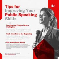 Public Speaking Tips Linkedin Post Template