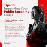 Public Speaking Tips Linkedin Post Template