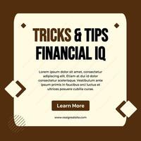 Trick & Tricks Financial IQ LinkedIn Post template
