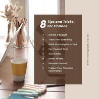 Brown Simple Tips and Tricks For Finance Linkedin Post template