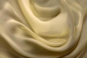 Beige Fabric Texture, Background and Pattern Close-Up photo