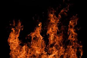 Abstract Texture of Dynamic Fire Flames with Overlay Effect photo