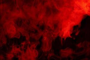 Abstract Background, Red Steam Texture on Black Surface photo