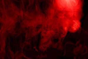 Abstract Background, Red Steam Texture on Black Surface photo