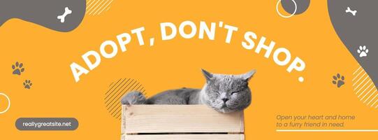 Pet Adoption Facebook Cover template