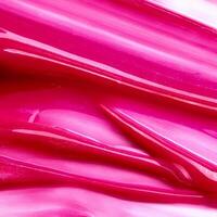 Macro Close-Up of Shiny Lip Gloss Texture photo