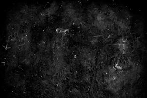 Creative Overlay, White Grunge Sketch and Dust Particles on Black Background for Screen Filters photo