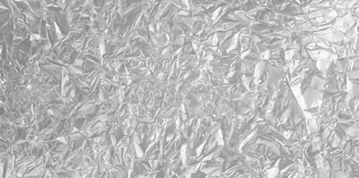 Silver Foil Texture Background with Smooth Metallic Surface and Light Reflections photo