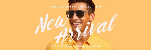 ecommerce social media header for twitter template