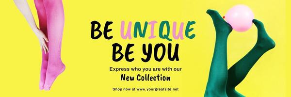 e commerce twitter header for social media template