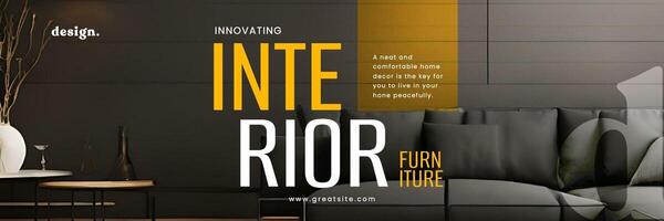 Minimalist Interior Design Twitter Header template