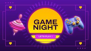 Game Night For Children Presentation template
