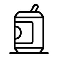 Drink line icon vector