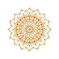 Circular pattern in the form of a mandala. Henna tatoo mandala. Mehndi style. Decorative pattern in oriental style. Coloring book page. vector