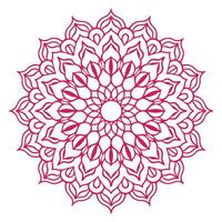 Circular pattern in the form of a mandala. Henna tatoo mandala. Mehndi style. Decorative pattern in oriental style. Coloring book page. vector