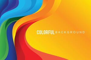 Abstract background colorful design wavy concept vector