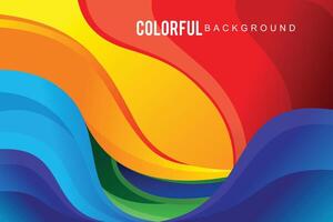 Abstract background colorful design wavy concept vector
