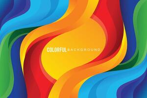 Abstract background colorful design wavy concept vector