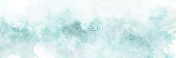 Abstract horizontal watercolor background. Neutral light colored empty space background illustration vector
