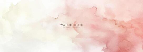 Abstract horizontal watercolor background. Neutral light colored empty space background illustration vector