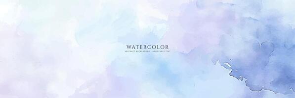 Abstract horizontal watercolor background. Neutral light colored empty space background illustration vector