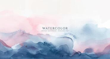 Abstract horizontal watercolor background. Neutral light colored empty space background illustration vector