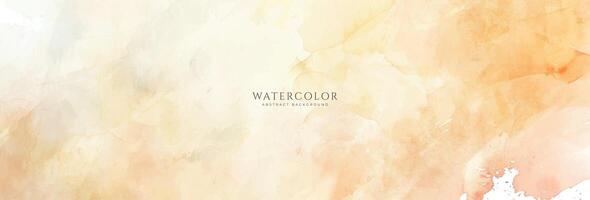 Abstract horizontal watercolor background. Neutral light colored empty space background illustration vector