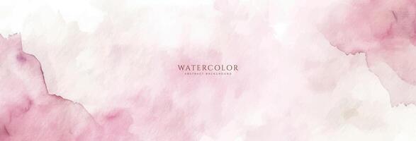 Abstract horizontal watercolor background. Neutral light colored empty space background illustration vector