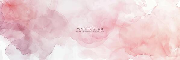 Abstract horizontal watercolor background. Neutral light colored empty space background illustration vector