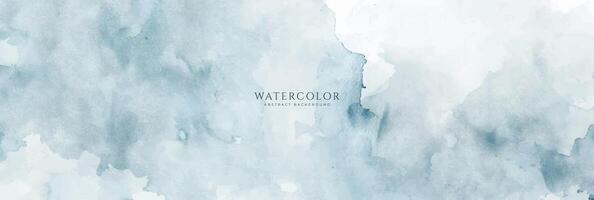 Abstract horizontal watercolor background. Neutral light colored empty space background illustration vector